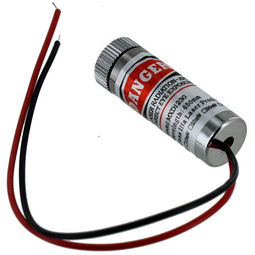 Adjustable Red Laser Module - Dot 650nm 5mW - Image one