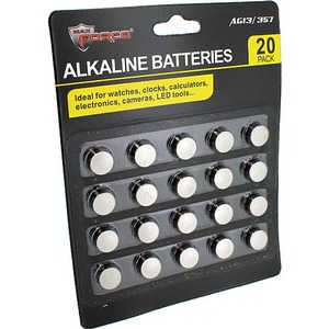 Photo of the AG-13 Alkaline Batteries - 20 pack