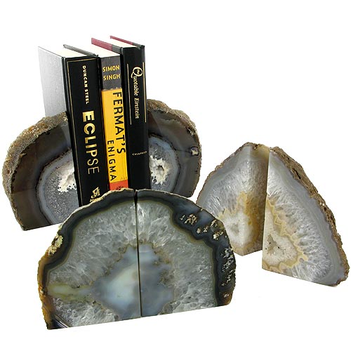 Agate Bookends - Natural - Image one