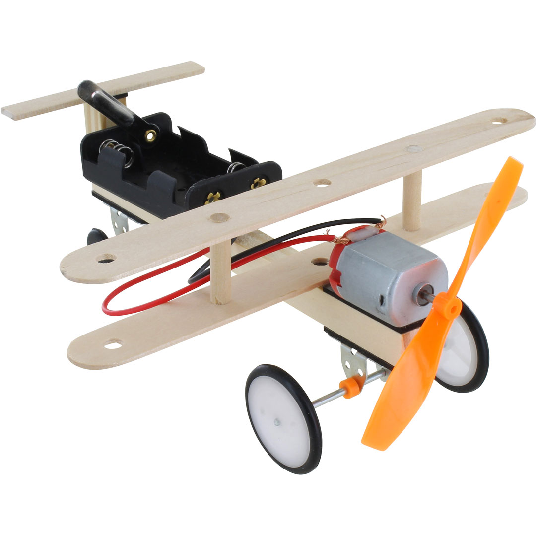 Airplane Model DIY STEM Kit - Battery-Powered - Image one