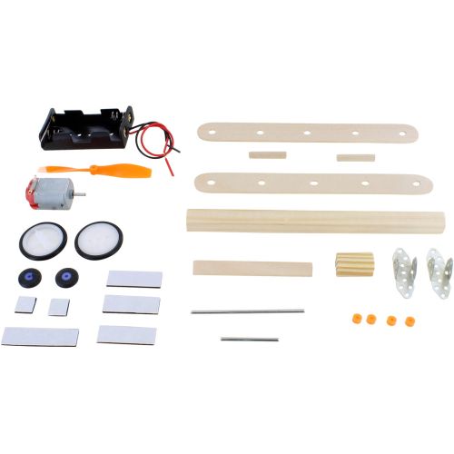 ECO-Wood Airplane Model DIY STEM Kit - Battery-Powered photo 2