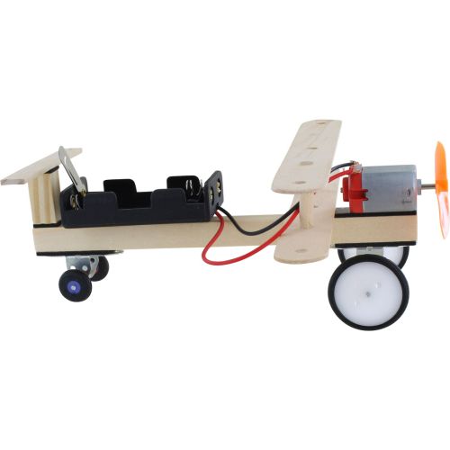 ECO-Wood Airplane Model DIY STEM Kit - Battery-Powered photo 3