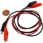 Alligator Cords - 2ft Red/Black Set.