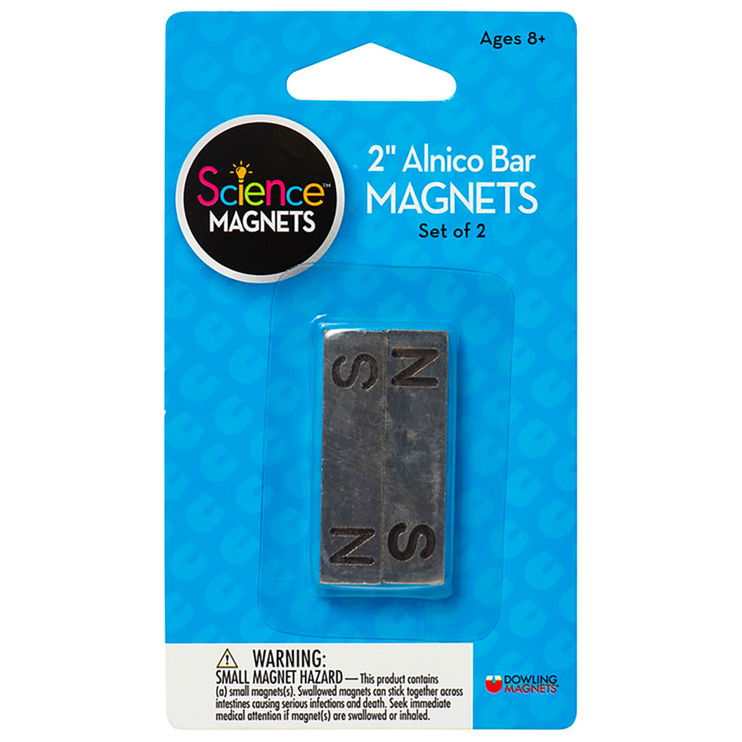 AlNiCo Bar Magnets - 2 inch - Set of 2 - Image one