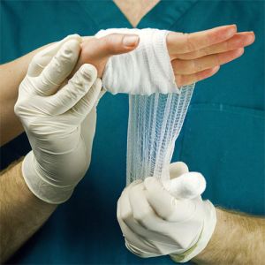 AMMEX Ivory Stretch Vinyl Exam Latex-Free Disposable Gloves - Box of 100 Photo 3