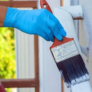 AMMEX X3D Blue Nitrile Industrial Latex-Free Disposable Gloves - Box of 200 Photo 2