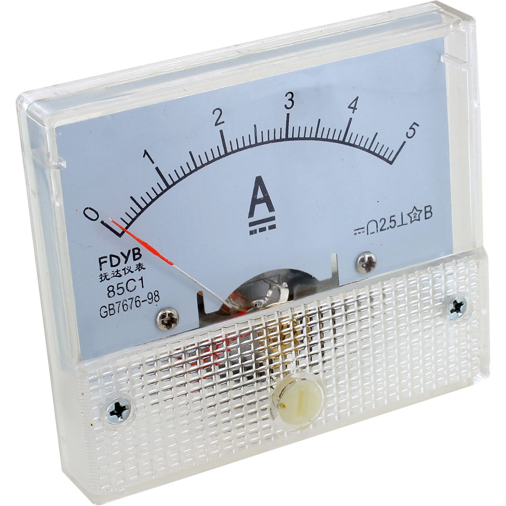 Analog DC Ammeter Module - 5A - Image one