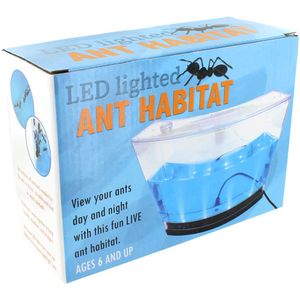 Photo of the Gel Ant Habitat with LED Lights