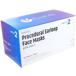 ASTM Level 3 Earloop Face Masks - Pack of 50 - Image One