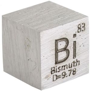 Bismuth Metal Cube - 10mm 99.95 Pure  Photo 1