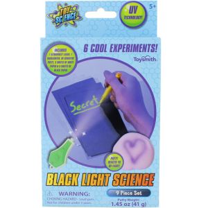 Photo of the Black Light Science Kit - 9 piece set - 6 experiments
