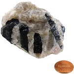 Photo of the: Black Tourmaline In Quartz - Large Chunk (2-3 inch)