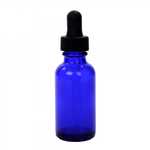 Photo of the: Blue Cobalt Bottle with Dropper - 2oz 
