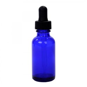 Blue Cobalt Bottle with Dropper - 2oz  - Image One