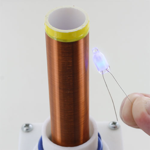 Blue Neon Bulb - 6mm x 16mm - for Electro-Static Experiments - Image two