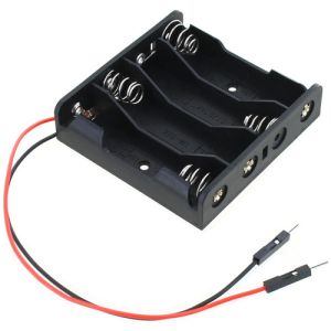 Breadboard 4 x AA Battery Holder 6V - with wire and pins Photo 1