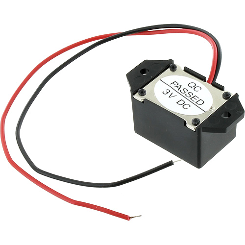 3V Piezo Buzzer with Leads 400Hz for Morse Code Circuits - Image two