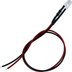 Photo of the: Clear LED Bulb with Wire Leads - 5mm 3V