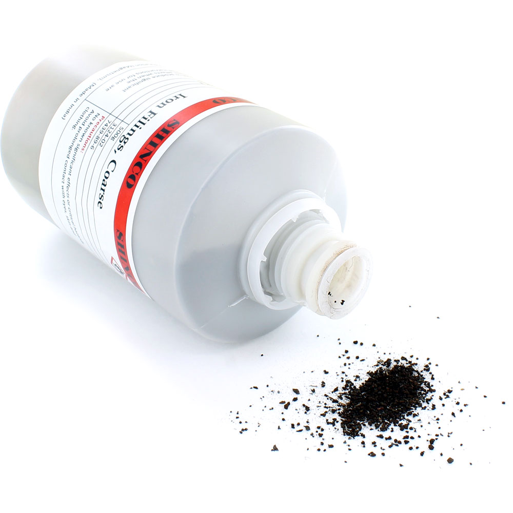Coarse Iron Filings - 500g bottle - Image two