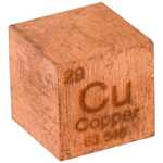 Copper Metal Cube - 10mm 99.95 Pure .