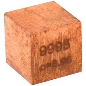 Copper Metal Cube - 10mm 99.95 Pure  Photo 2