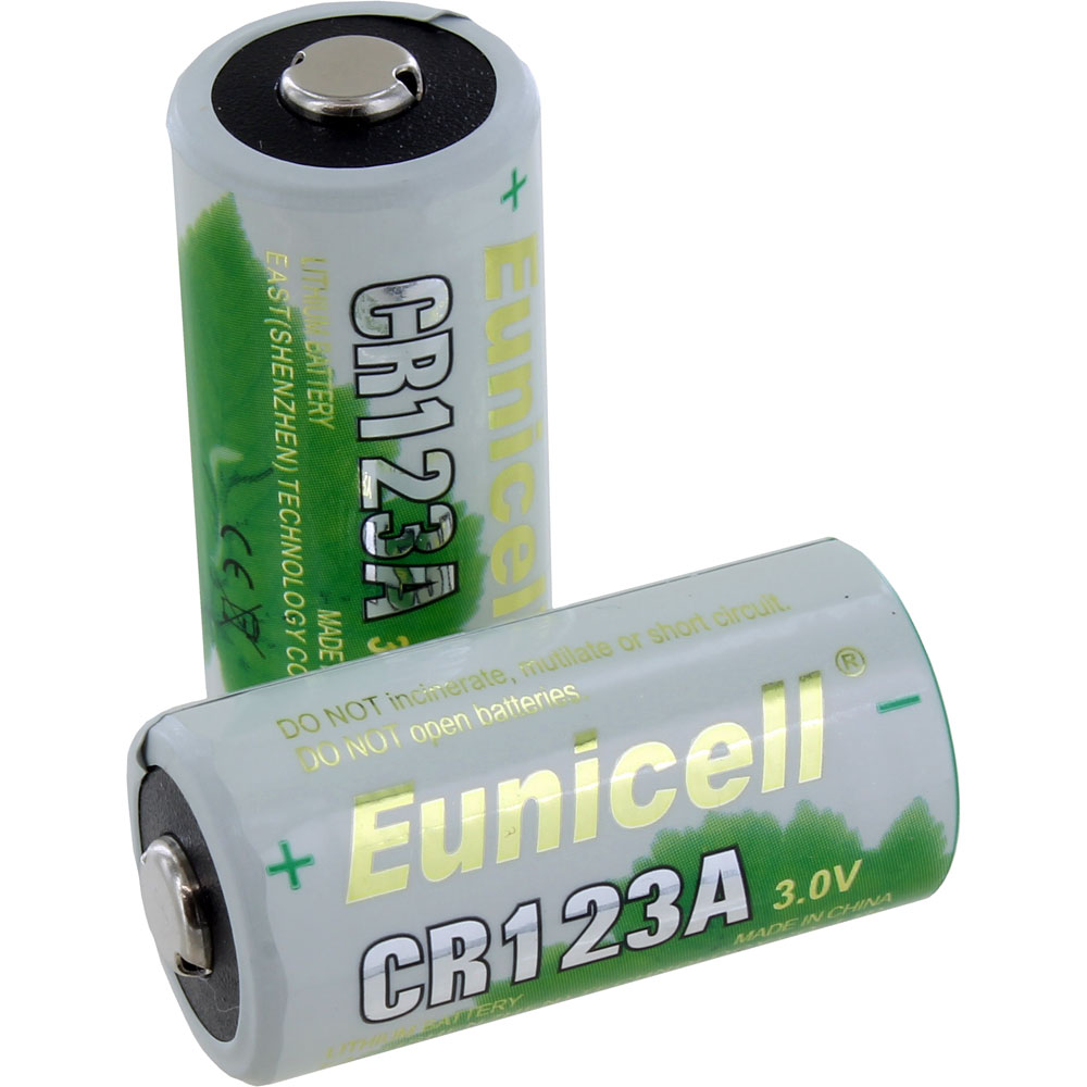 CR123A Lithium Batteries 1500 mAh - pack of 2 - Image one
