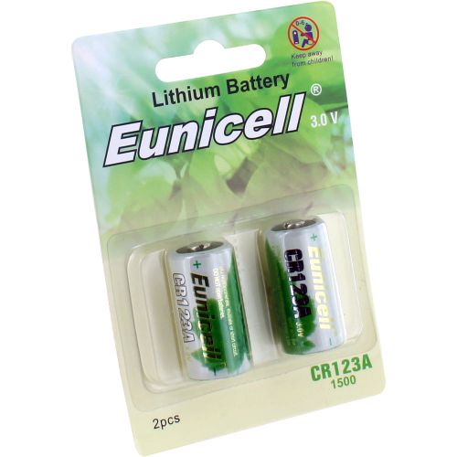 CR123A Lithium Batteries 1500 mAh - pack of 2 photo 2