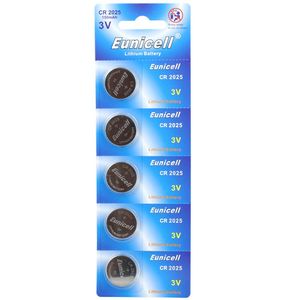 CR2025 3V Lithium Battery - 5 pack - Image One