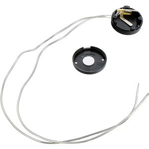 2 x CR2032 Battery Holder Round Black with Switch Photo 2