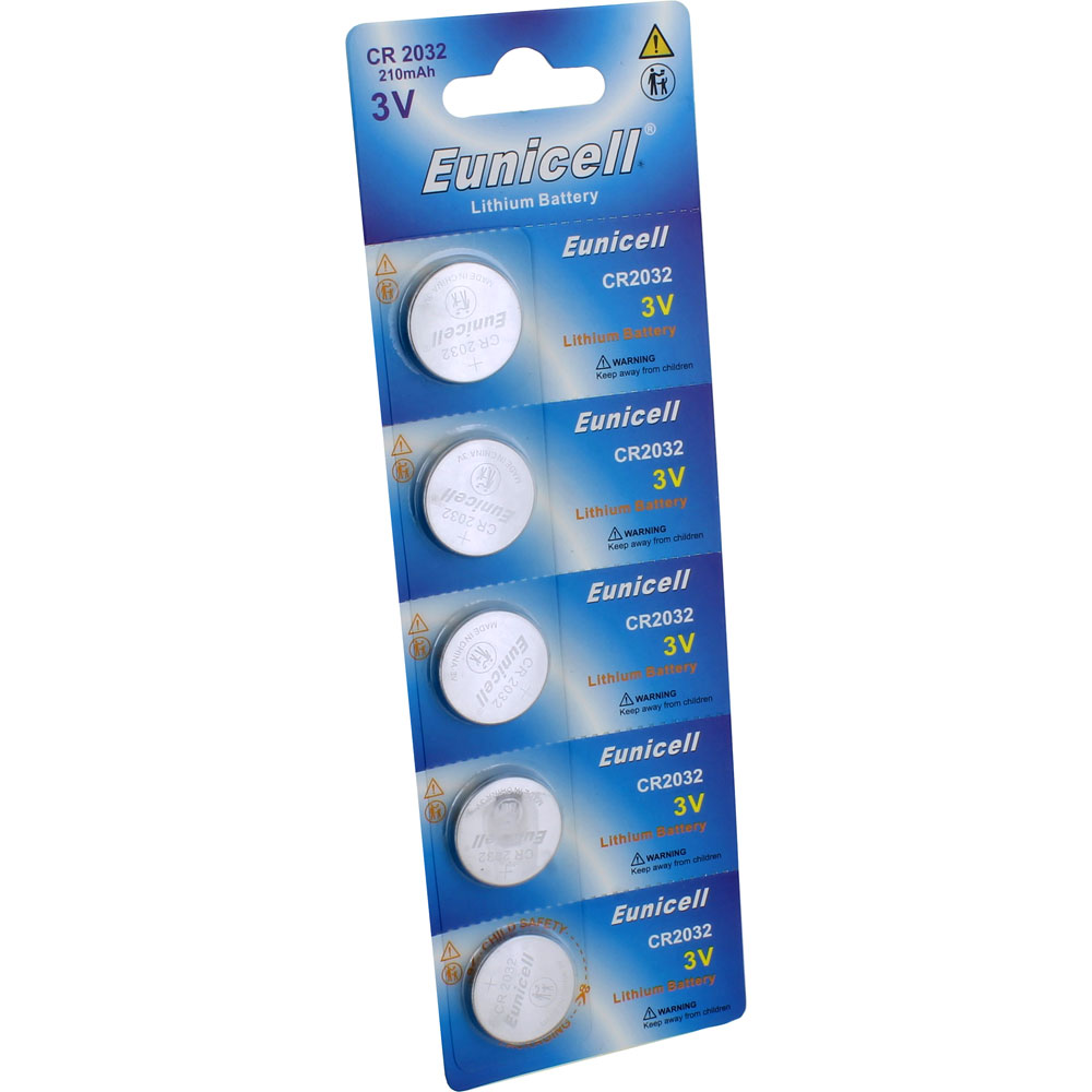 CR2032 Lithium Batteries 210 mAh - pack of 5 - Image one
