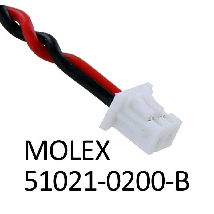 CR2450-2P CMOS Lithium Battery with Molex Connector - 3V 1200mAh - Image two
