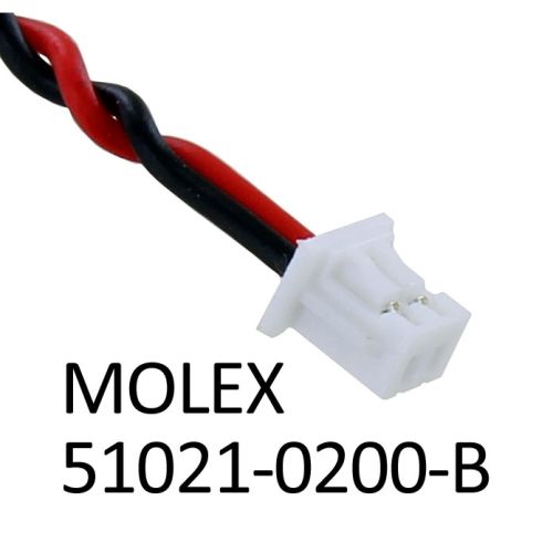 CR2450-2P CMOS Lithium Battery with Molex Connector - 3V 1200mAh photo 2