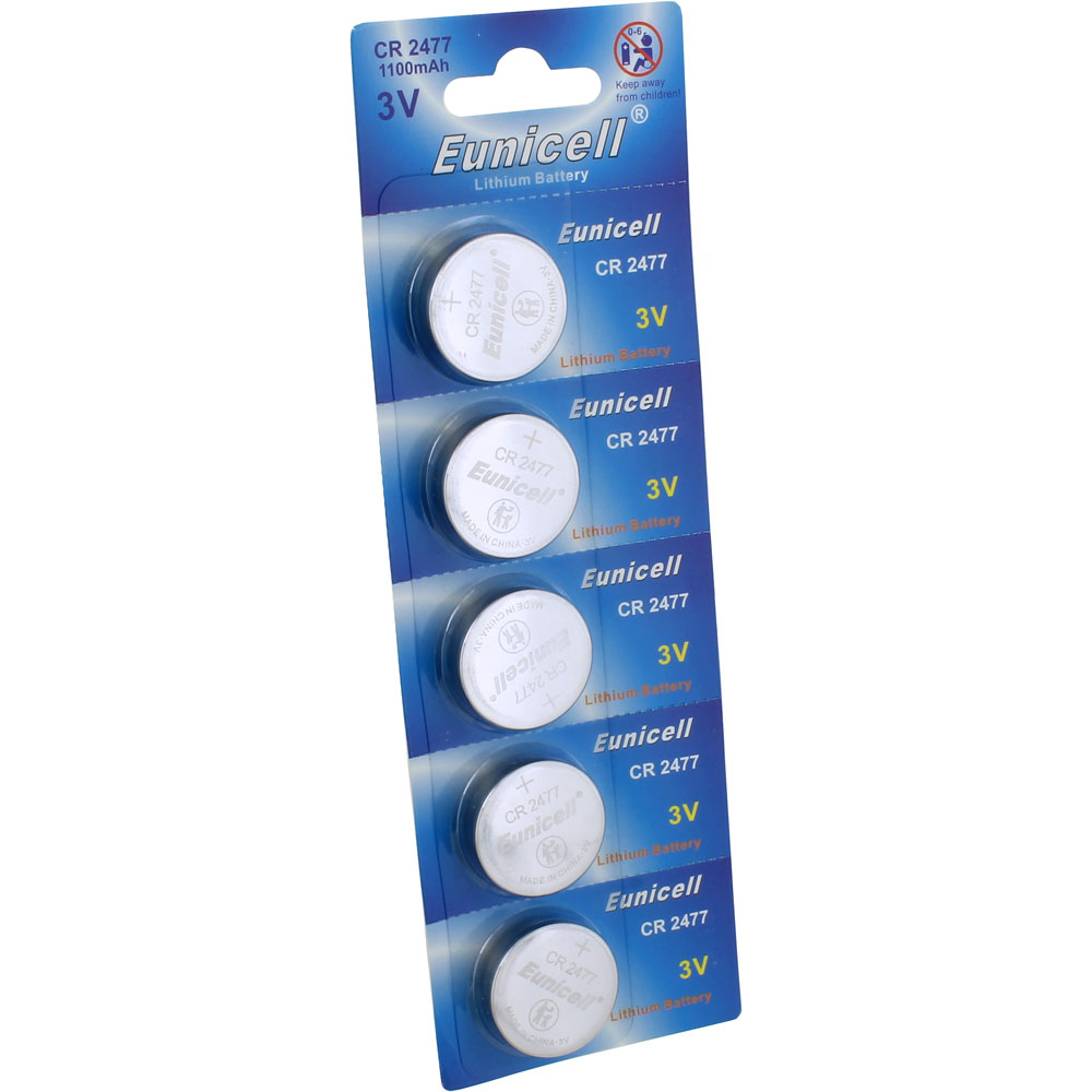 CR2477 Lithium Battery - 1100mAh - 5 pack - Image two