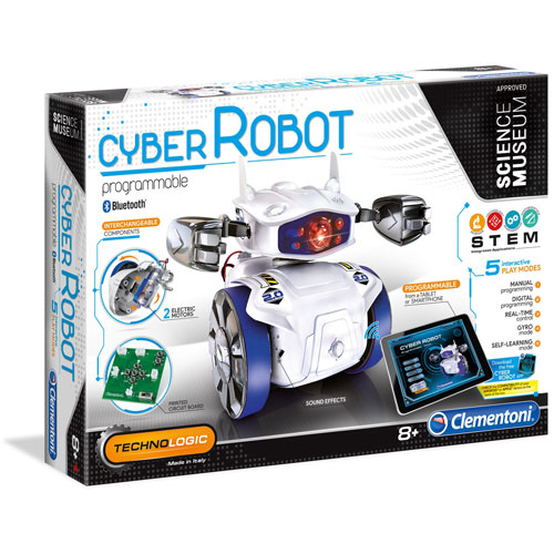 Clementoni Technologic Programmable Cyber Robot with Interchangeable Components 