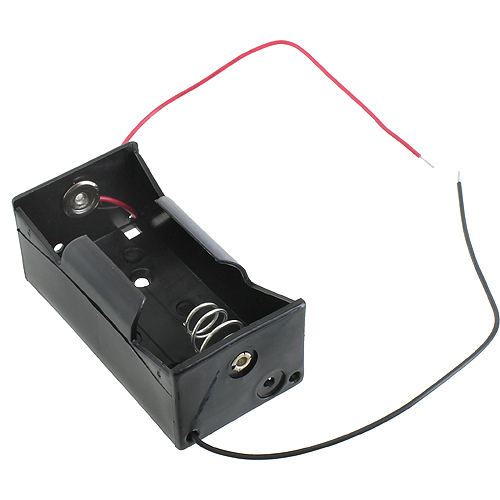 D Battery Holder with Leads - 1.5V - Image one