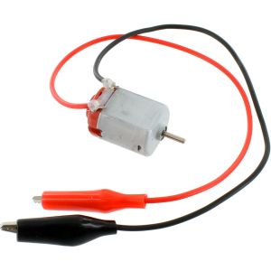 Photo of the: DC Motor 130 1.5V-6V with Alligator Clips Wire Leads