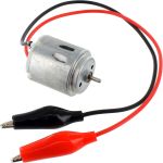 Photo of the: DC Motor 260 1.5V-6V with Alligator Clips Wire Leads