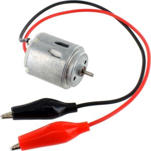 Photo of the: DC Motor 260 1.5V-6V with Alligator Clips Wire Leads