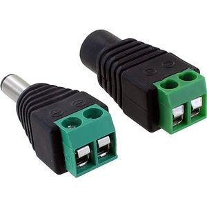 DC Power Jack Adapters - 2.1mm - Male and Female Set Photo 2