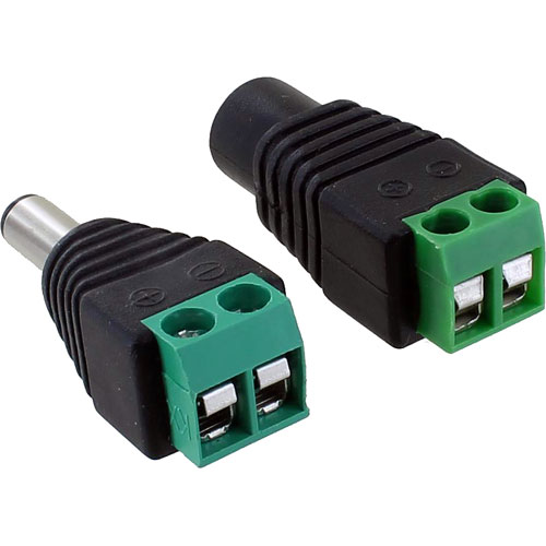 DC Power Jack Adapters - 2.1mm - Male and Female Set - Image two