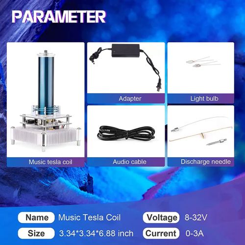 Deluxe High-Power Tesla Coil with Music Signal Input photo 3