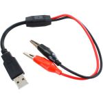 Photo of the: Deluxe USB Male to Alligator Clips Adapter Cable 