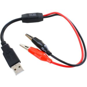 Deluxe USB Male to Alligator Clips Adapter Cable  Photo 1