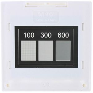 2D Diffraction Grating Slide - 100, 300 and 600 per inch - Image One