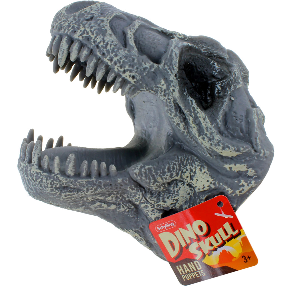 Dino Skull Hand Puppets - Set of 2 - Image two