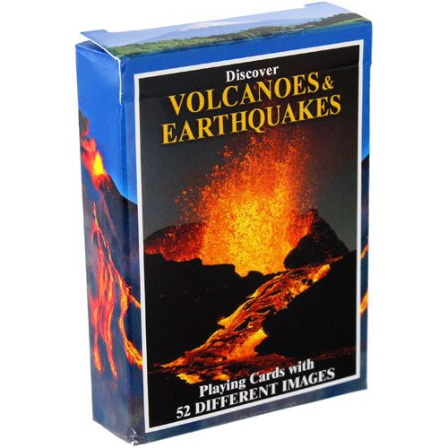 Volcanoes and Earthquakes Playing Cards - Image one