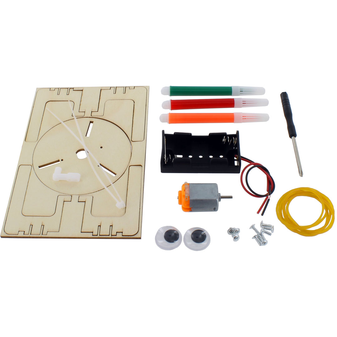 ECO-Wood Doodling Shake Bot DIY STEM Kit - Image two