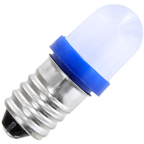 Frosted E10 LED Light Bulb - Blue - 4.5V 0.06W - Image one