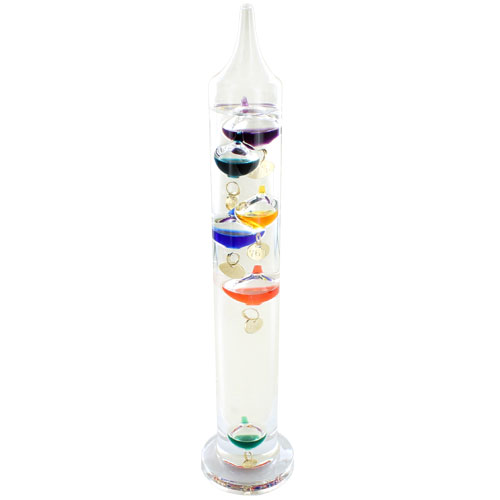 Galileo Thermometer - 11 inch tall - Image one