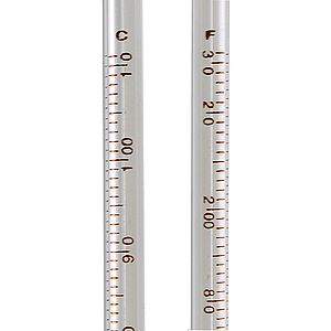 Glass Alcohol Thermometer - Dual C/F Scale Photo 2